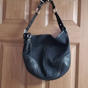 COPY - Black Monogram Coach Bag